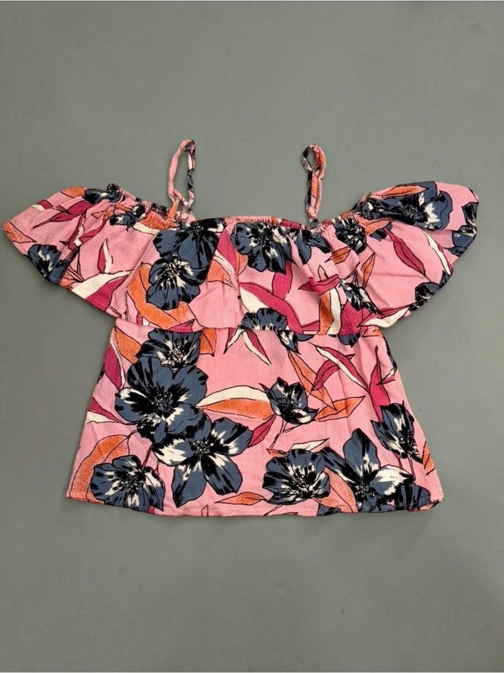 BILLABONG | Floral Off Shoulder Top | Boho | Beach | Flowy | Ruffle | Summer